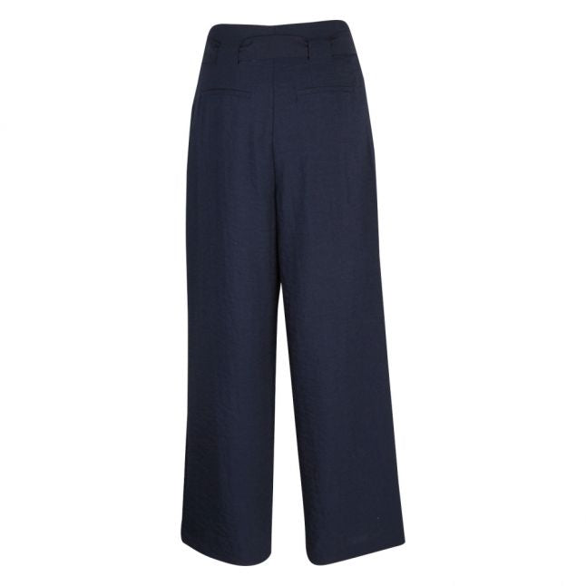 Womens Navy Vilinea High Waisted 7/8 Wide Pants