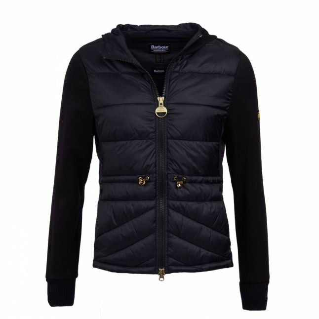 Womens Black Ventax Quilted Sweat Jacket