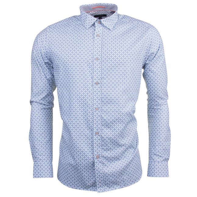 Mens Blue Langaz Dot L/s Shirt