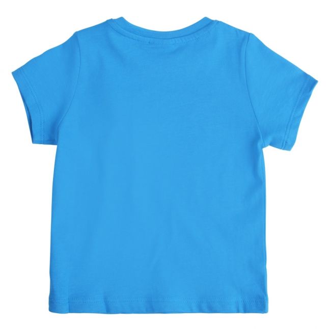 Toddler Bright Blue Colour Big Logo S/s T Shirt