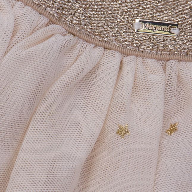 Girls Beige Stars Skirt