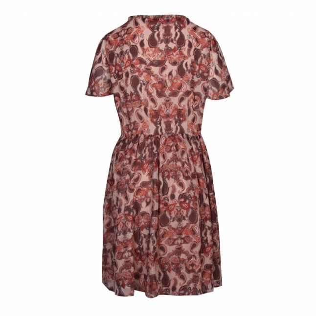 Womens Pink Paisley Vijia Paisley Smock Dress