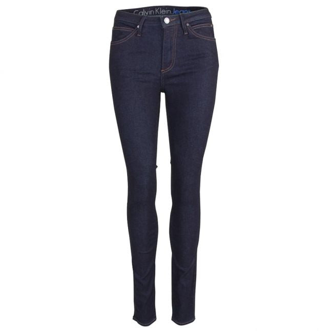 Womens Blue Sculpted Skinny Jeans