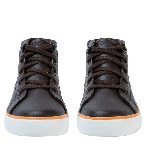 Junior Brown Tovni Hi Padded Trainers