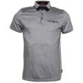 Mens Navy Taytay Block Collar Oxford S/s Polo Shirt 9752 by Ted Baker from Hurleys