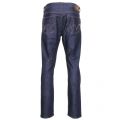 Mens 12.5oz Blue Unwashed Rinse ED-80 Slim Tapered Fit Jeans 68856 by Edwin from Hurleys