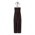 Womens Chocolate Torte Bonny Pleated Strappy Jumpsuit 138262 by French Connection from Hurleys