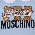 Boys Sky Blue Multi Toy Babygrow Gift 129573 by Moschino from Hurleys