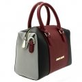 Womens Burgundy & Navy Colour Block Bowler Bag 59069 by Armani Jeans from Hurleys