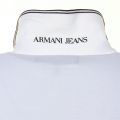 Mens White Extra Slim Tipped S/s Polo Shirt 61477 by Armani Jeans from Hurleys