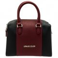 Womens Burgundy & Navy Colour Block Bowler Bag 59070 by Armani Jeans from Hurleys
