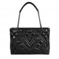 Womens Black Diamond Quilt Shopper Bag 138632 by Love Moschino from Hurleys