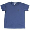 Boys Platoon Blue Classic Crew S/s Tee Shirt 18996 by Lacoste from Hurleys