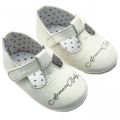 Baby White Ballet Flat Shoes (15-19) 73192 by Armani Junior from Hurleys