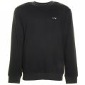 Mens Black Comfort Fit Crew Sweat Top 66394 by Armani Jeans from Hurleys
