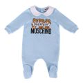 Boys Sky Blue Multi Toy Babygrow Gift 129568 by Moschino from Hurleys