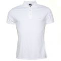 Mens White Muscle Fit S/s Polo Shirt 66348 by Armani Jeans from Hurleys