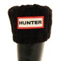 Kids Black Dual Cable Knit Wellington Socks (4-6 - 3-5) 67408 by Hunter from Hurleys