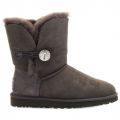 Womens Grey Bailey Button Bling Boots 66323 by UGG from Hurleys