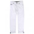 Boys White Chino Pants 35453 by BOSS from Hurleys