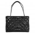 Womens Black Diamond Quilt Shopper Bag 138631 by Love Moschino from Hurleys
