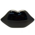 Womens Black Perspex Lips Clutch Bag 49421 by Lulu Guinness from Hurleys