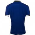 Mens Blue Stripe Collar S/S Polo Shirt 52016 by Aquascutum from Hurleys