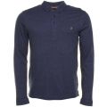 Mens Dusky Blue Marl Merriweather L/s Polo Shirt 12066 by Farah from Hurleys