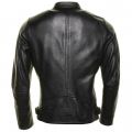 Mens Black L-Edg Leather Jacket 37424 by Diesel from Hurleys