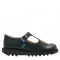 Junior Black Kick T-Bar Shoes (12.5-2.5) 66307 by Kickers from Hurleys