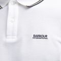 Mens White Tipped S/s Polo Shirt 138048 by Barbour International from Hurleys