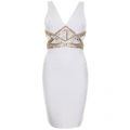 Womens Ivory Opal Bandage Dress 70840 by Forever Unique from Hurleys