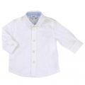Baby White Branded L/s Shirt 37473 by BOSS from Hurleys