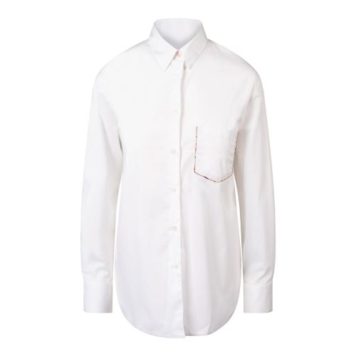 Womens White Swirl Trim Pocket Shirt 138271 by PS Paul Smith from Hurleys