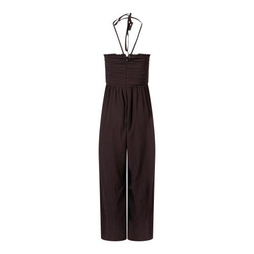 Womens Chocolate Torte Bonny Pleated Strappy Jumpsuit 138262 by French Connection from Hurleys