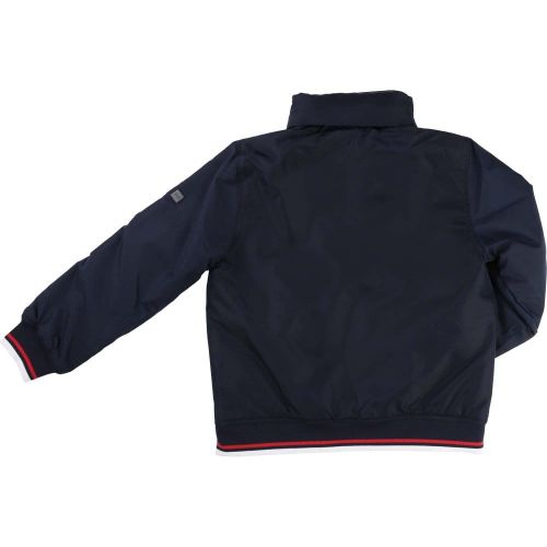 Boys Navy Branded Hooded Jacket 16696 by BOSS from Hurleys