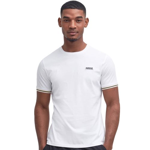 Mens Bright White Torque Tipped S/s T Shirt 138066 by Barbour International from Hurleys