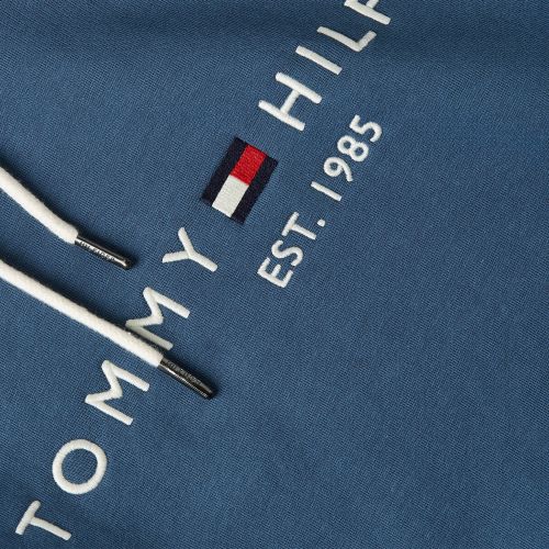 Mens Aegean Sea Tommy Logo Hoodie 138363 by Tommy Hilfiger from Hurleys