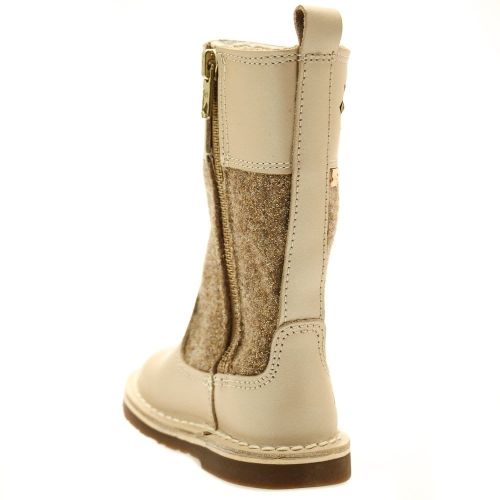 Infant Nude & Gold Adlar Hi (5-11) 23065 by Kickers from Hurleys
