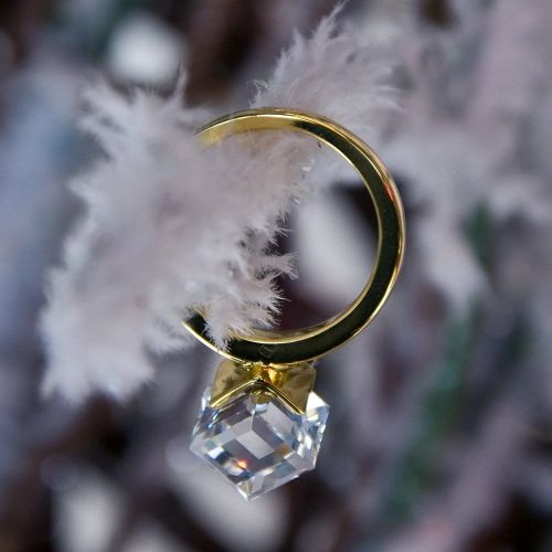 Womens Crystal Sugar Cube Ring 67322 by Ted Baker from Hurleys