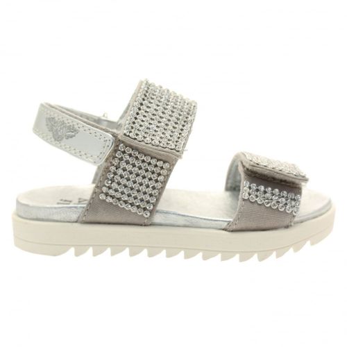 Girls Silver Beatrice Sandals (25-35) 44475 by Lelli Kelly from Hurleys