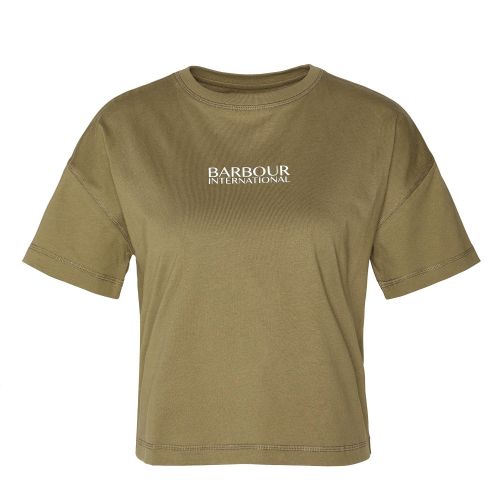 Womens	Golden Khaki Sofia S/s T Shirt 138008 by Barbour International from Hurleys