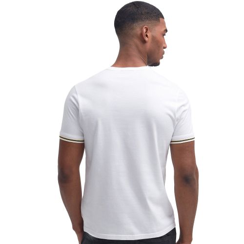 Mens Bright White Torque Tipped S/s T Shirt 138067 by Barbour International from Hurleys