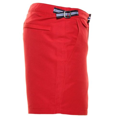 Mens Deep Red Classic Swim Shorts 35428 by Fred Perry from Hurleys