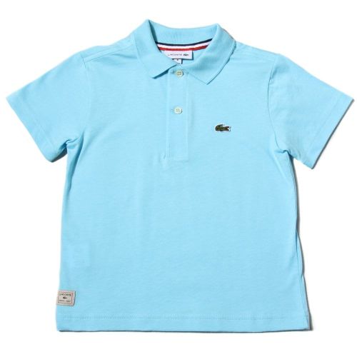 Boys Azurine Blue Jersey S/s Polo Shirt 29451 by Lacoste from Hurleys