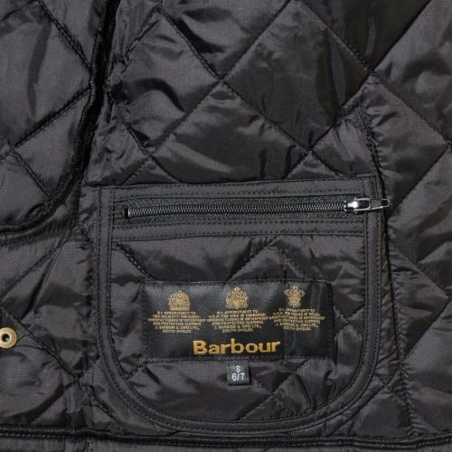Boys Black Heritage Liddesdale Quilted Jacket 63867 by Barbour from Hurleys