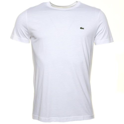 Mens White Classic Crew S/s Tee Shirt 73144 by Lacoste from Hurleys