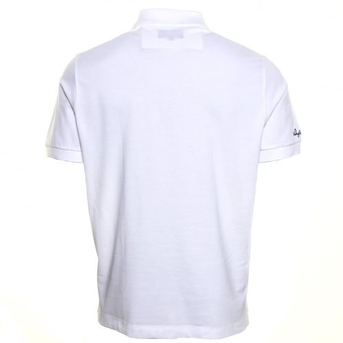 Mens White Chest Logo S/S Polo Shirt 52013 by Aquascutum from Hurleys