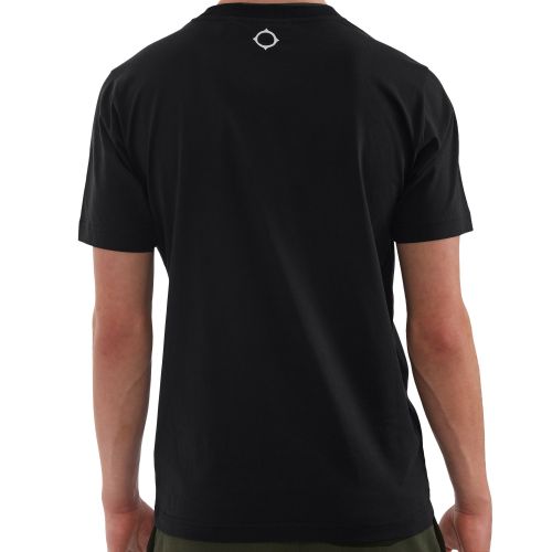 Mens Jet Black Chest Print S/s T 138330 by MA.STRUM from Hurleys