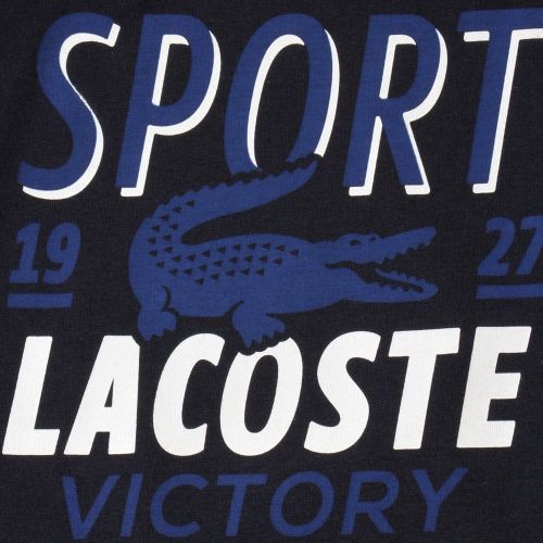 Boys Navy Sport Graphic S/s Tee Shirt 29476 by Lacoste from Hurleys